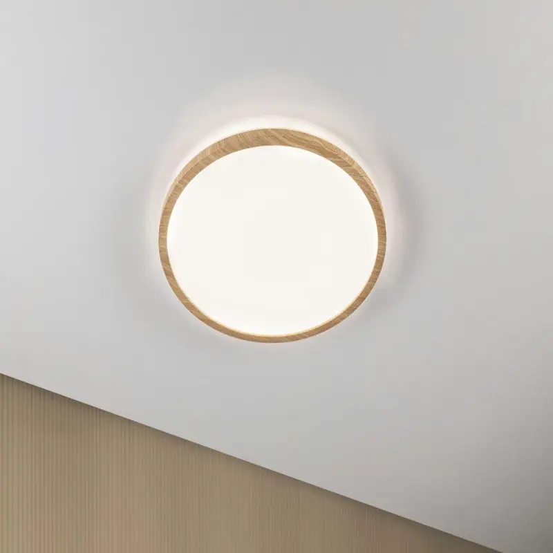 Plafonnier Salle de Bain Atria Shine 22W Esthétique bois Rond 4000K PAU_71034 71034 Plafonnier Salle de Bain Atria Shine 22W Esthétique bois Rond 4000K Paulmann 71034