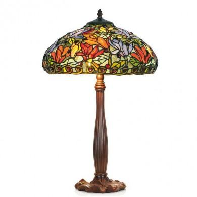 Lampe Tiffany MULTIFLORA 2xE27 H64 MYTIFFANY KT2401+P927