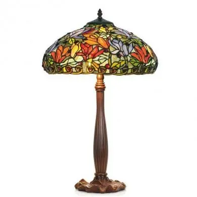Lampe Tiffany MULTIFLORA 2xE27 H64 MYTIFFANY KT2401+P927