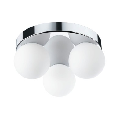 Plafonnier Salle de Bain Selection 3x20W MAX G9 Chrome, Satiné Paulmann 71062