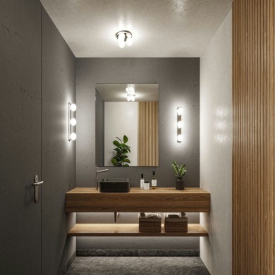 Plafonnier Salle de Bain Selection 3x20W MAX G9 Chrome, Satiné Paulmann 71062