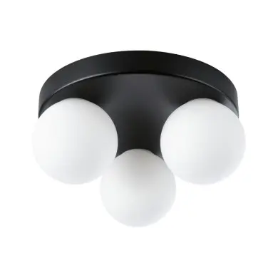 Plafonnier Salle de Bain Selection 3x20W MAX G9 Noir mat, Satiné PAU_71069 71069 Plafonnier Salle de Bain Selection 3x20W MAX G9 Noir mat, Satiné Paulmann 71069