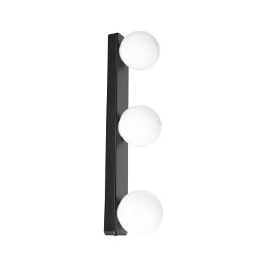 Applique Salle de Bain Selection 3x20W MAX G9 Noir mat, Satiné PAU_71070 71070 Applique Salle de Bain Selection 3x20W MAX G9 Noir mat, Satiné Paulmann 71070