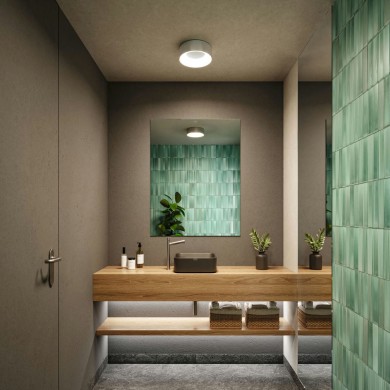 Plafonnier Salle de Bain Casca 16W Alu mat Paulmann 71094