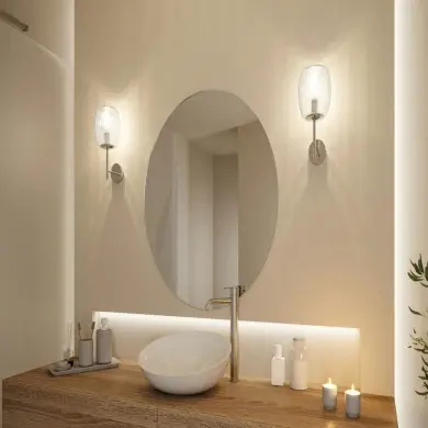 Applique Salle de Bain Selection 20W MAX E14 Verre, Chrome Paulmann 71140