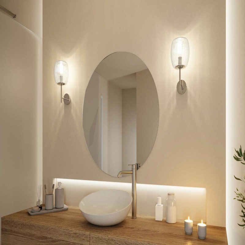 Applique Salle de Bain Selection 20W MAX E14 Verre, Chrome PAU_71140 71140 Applique Salle de Bain Selection 20W MAX E14 Verre, Chrome Paulmann 71140