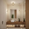Plafonnier Salle de Bain Ruya 20W MAX E14 Verre, Chrome Paulmann 71141