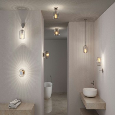 Suspension Salle de Bain Ruya 20W MAX E14 Verre, Chrome Paulmann 71143