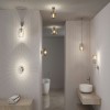 Suspension Salle de Bain Ruya 20W MAX E14 Verre, Chrome Paulmann 71143