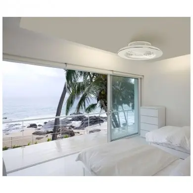 Ventilateur Plafond sans pale apparente Alisio 63cm Blanc MAN_6705 6705 Ventilateur Plafond sans pale apparente Alisio 63cm Blanc MANTRA 6705
