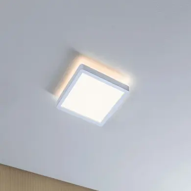 Plafonnier Salle de Bain Atria Shine 11,2W Blanc Carré 3000K Paulmann 71154