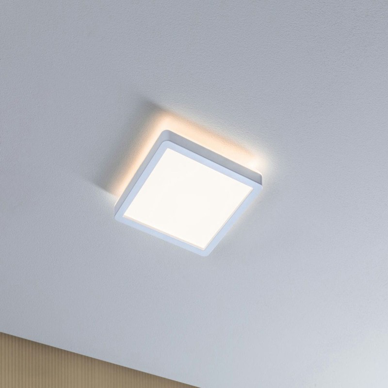 Plafonnier Salle de Bain Atria Shine 11,2W Blanc Carré 3000K PAU_71154 71154 Plafonnier Salle de Bain Atria Shine 11,2W Blanc Carré 3000K Paulmann 71154