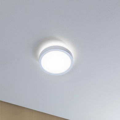 Plafonnier Salle de Bain Atria Shine 11,2W Blanc Rond 4000K Inoxydable Paulmann 71156