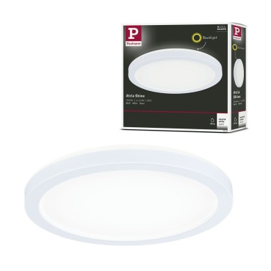 Plafonnier Salle de Bain Atria Shine 11,2W Blanc Rond 4000K Inoxydable Paulmann 71156