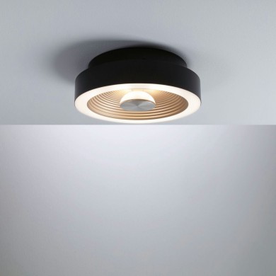 Plafonnier Salle de Bain Volea 3,5 & 13W Noir, Doré Paulmann 71178