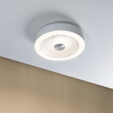 Plafonnier Salle de Bain Volea 4 & 18,5W Blanc, Argent Paulmann 71179