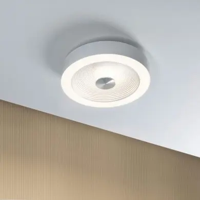 Plafonnier Salle de Bain Volea 4 & 18,5W Blanc, Argent Paulmann 71179