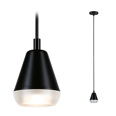 Suspension Salle de Bain Luia 10W MAX GU10 Satiné, Noir signal Paulmann 76990