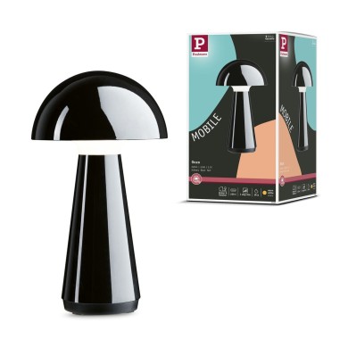 Lampe rechargeable Exterieur Onzo 2,6W Noir Paulmann 76994