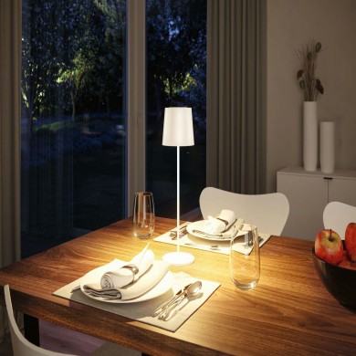 Lampe rechargeable Exterieur Gilo 2,8W Blanc dépoli Paulmann 76997