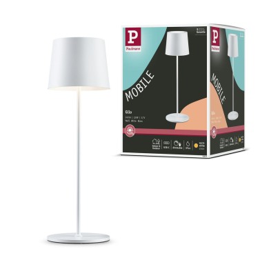 Lampe rechargeable Exterieur Gilo 2,8W Blanc dépoli Paulmann 76997