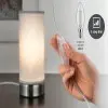 Lampe Pia 25W MAX E14 Blanc, Acier brossé Paulmann 77058