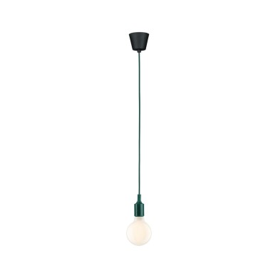 Suspension Neordic Ketil 60W MAX E27 Vert, Noir Paulmann 78429