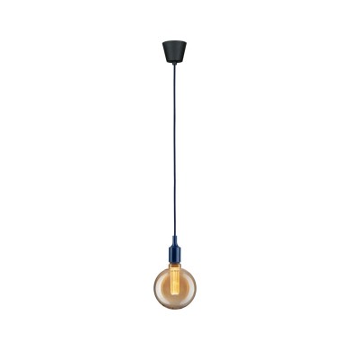 Suspension Neordic Ketil 60W MAX E27 Bleu nuit, Noir Paulmann 78430