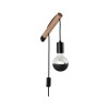 Applique Kian 40W MAX E27 Bois, Noir Paulmann 78914