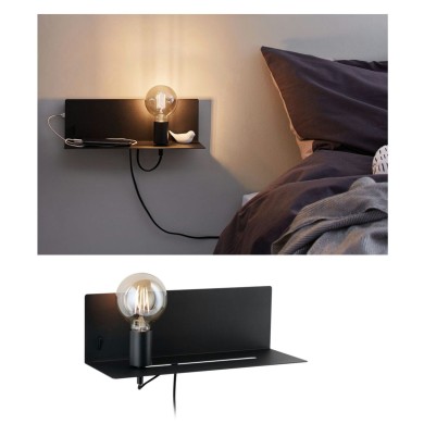 Applique Devara 40W MAX E27 Noir Paulmann 78920