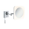 Miroir Salle de Bain Jora 3,3W Chrome, Blanc, Miroir Paulmann 78933