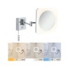 Miroir Salle de Bain Jora 3,3W Chrome, Blanc, Miroir Paulmann 78933