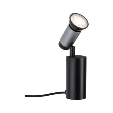 Lampe Neordic Runa 20W MAX GU10 Noir, Anthracite Paulmann 79521