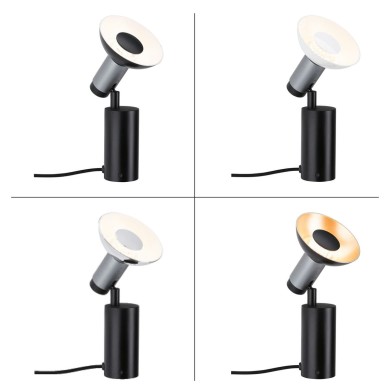 Lampe Neordic Runa 20W MAX GU10 Noir, Anthracite Paulmann 79521