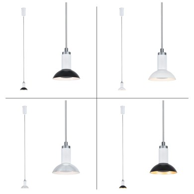 Suspension Neordic Runa 20W MAX GU10 Blanc, Gris Paulmann 79522