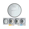 Miroir Salle de Bain Miro 11,5W Miroir, Noir mat Paulmann 79561