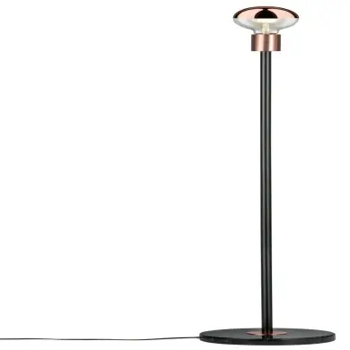 Lampadaire Neordic Nordin 20W MAX E27 Noir, Cuivre Dépoli Paulmann 79614