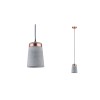 Suspension Neordic Stig 20W MAX E27 Gris, Cuivre Dépoli Paulmann 79617