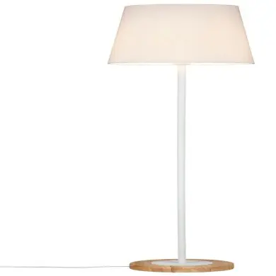 Lampadaire Neordic Stellan 20W MAX E27 Blanc, Bois Paulmann 79634