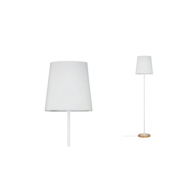 Lampadaire Neordic Stellan 20W MAX E27 Blanc, Bois Paulmann 79634