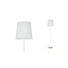 Lampadaire Neordic Stellan 20W MAX E27 Blanc, Bois Paulmann 79634