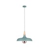 Suspension Neordic Juna 20W MAX E27 Vert satiné, Cuivre, Bois Paulmann 79655
