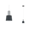 Suspension Neordic Haldar 20W MAX E14 Gris foncé, Chrome mat Paulmann 79691