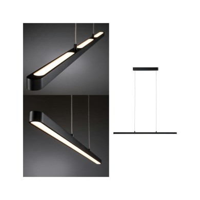 Suspension Lento 42W Noir Paulmann 79693