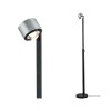 Lampadaire Aldan 8,5 & 7W Noir, Alu brossé Paulmann 79717