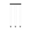 Suspension Aldan 3x4,8 & 3x4,4W Noir, Alu brossé Paulmann 79720