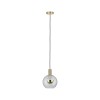 Suspension Neordic Esben 20W MAX E27 Clair, Laiton brossé Paulmann 79725