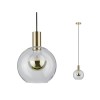 Suspension Neordic Esben 20W MAX E27 Clair, Laiton brossé Paulmann 79725
