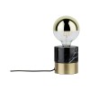 Lampe Neordic Vala 20W MAX E27 Laiton brossé, Marbre Paulmann 79742