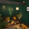 Lampe Neordic Vala 20W MAX E27 Laiton brossé, Marbre Paulmann 79742